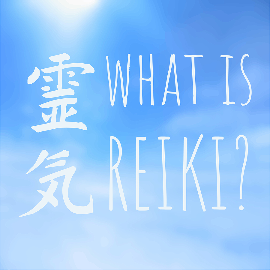 Question what is Reiki against blue sky